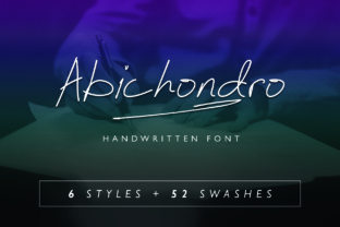 Abichondro Script Font for Handmade Labels