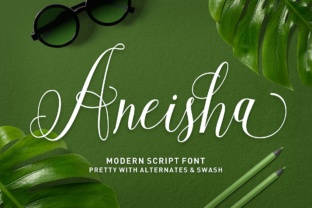 Aneisha Script Font: Elevating Handmade Product Design