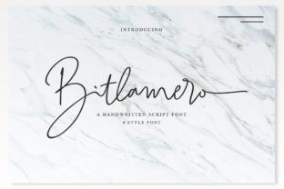 Bitlamero Script Font for Energetic Campaign Design