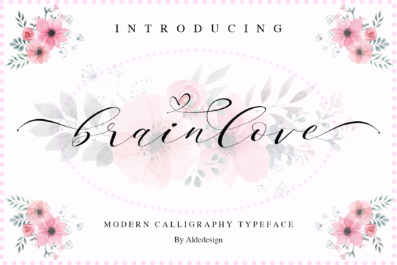Brainlove Script Font for Elegant Handmade Products