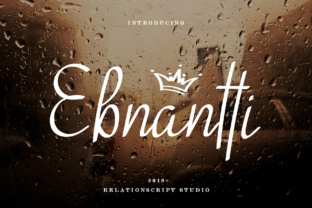 Ebnantti Script Font for Elegant Editorial Design