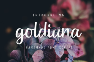 Goldiana Script Font for Editorial Design