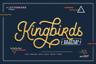 Kingbirds Script Font: 6 Styles for Campaign Visuals