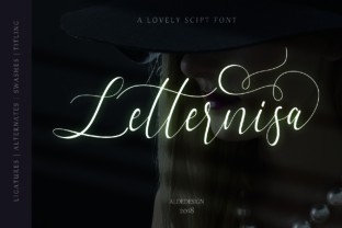 Letternisa Script Font for Elegant Handmade Labels