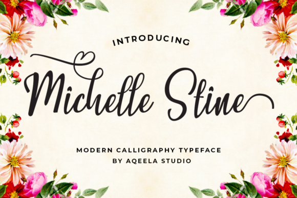 Michelle Stine Script Font for Modern Campaign Design