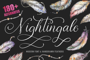 Nightingale Script Font Review for Gentle Branding