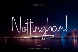 Nottingham Script Font for Handmade Labels