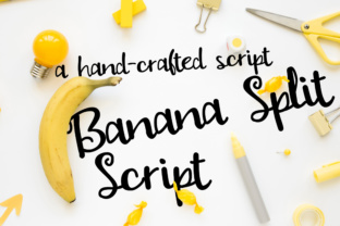 PN Banana Split Script Font for Handmade Labels