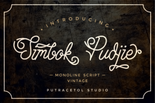 Simbok Pudjie Script Font for Vintage Branding