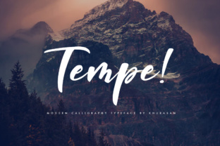 Tempe Script Font for Modern Editorial Design