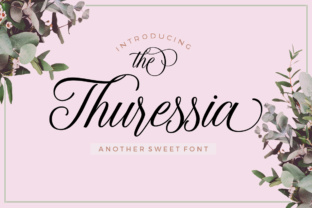 The Thuressia Script Font for Editorial Design