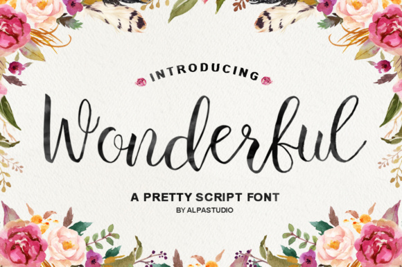 Wonderful Script Font: Adding Rustic Charm to Branding