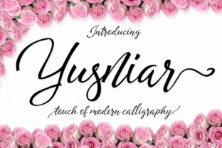Yusniar Script Font for Modern Marketing Design